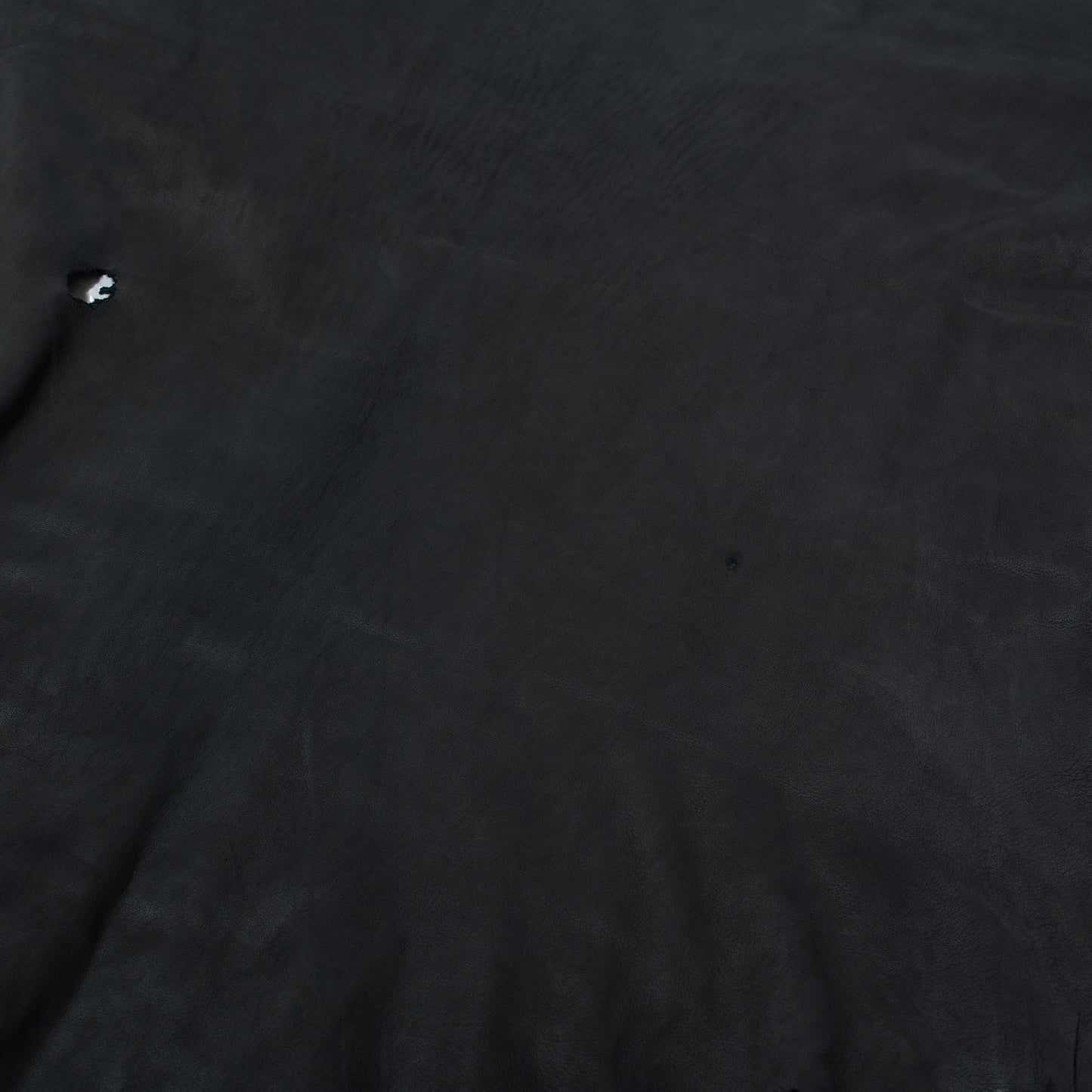 Black Chrome-Tanned Whitetail Buckskin Deer Hide