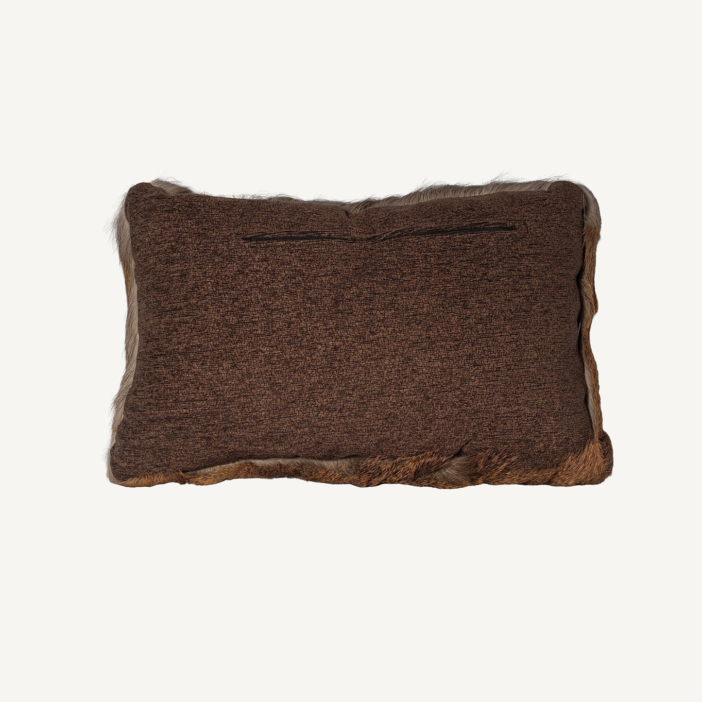 Hair-On Whitetail Deer Hide Lumbar Pillow - Filled