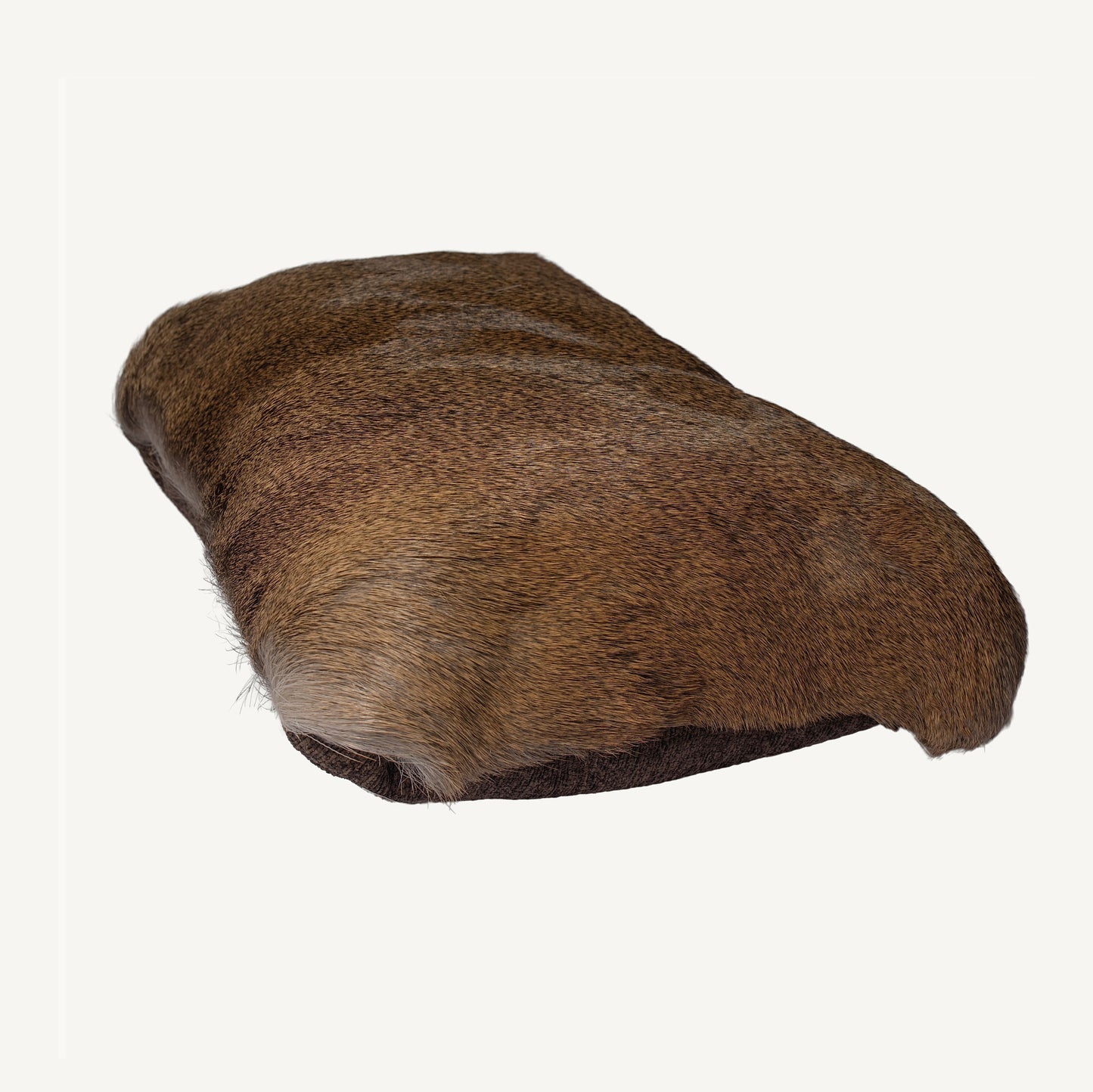 Hair-On Whitetail Deer Hide Lumbar Pillow - Filled