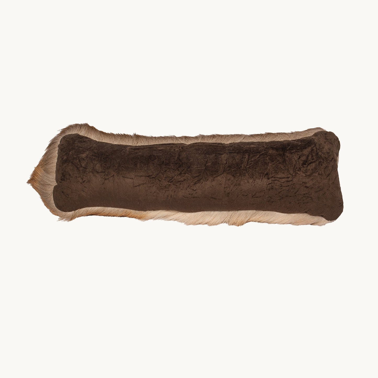 Hair-On Whitetail Deer Hide Lumbar Pillow - Filled