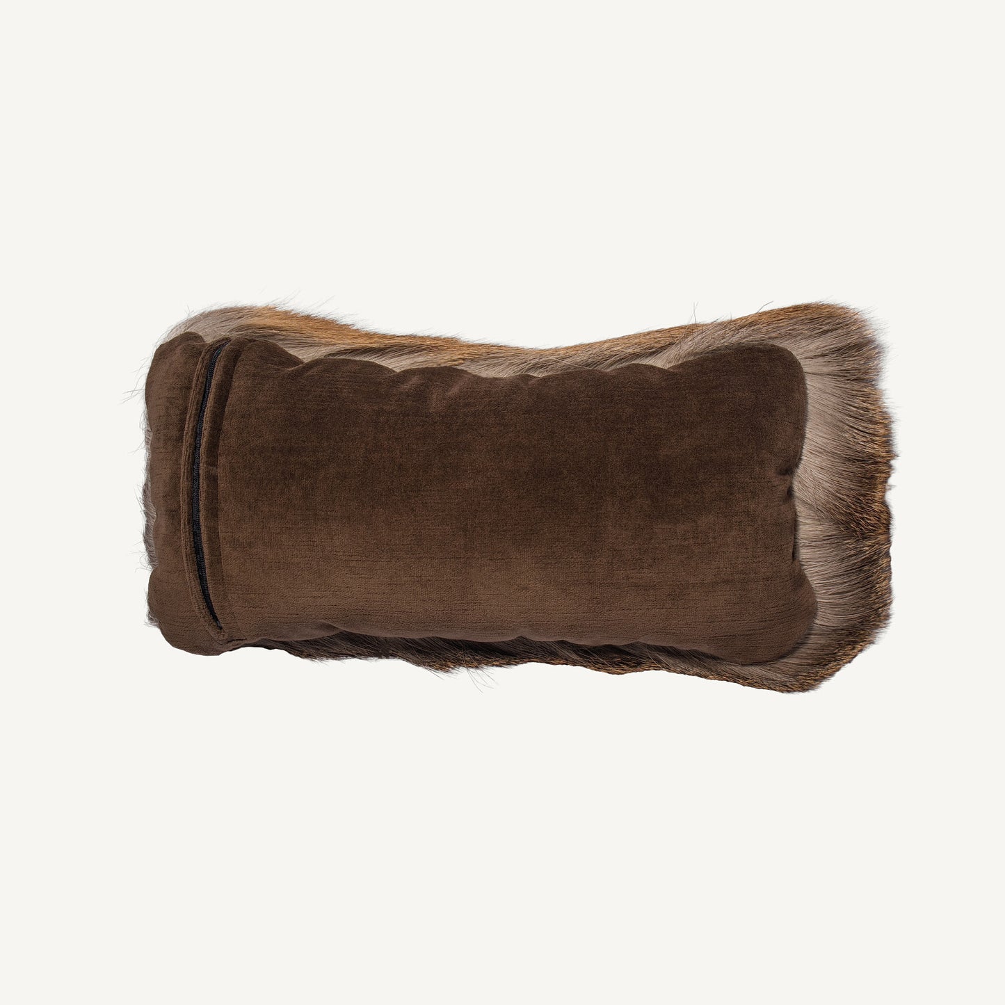 Hair-On Whitetail Deer Hide Lumbar Pillow - Filled