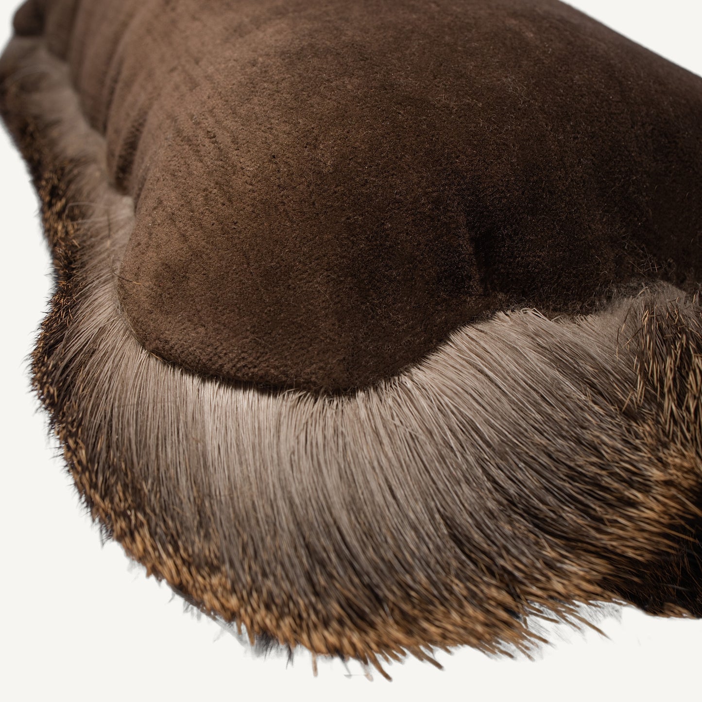 Hair-On Whitetail Deer Hide Lumbar Pillow - Filled