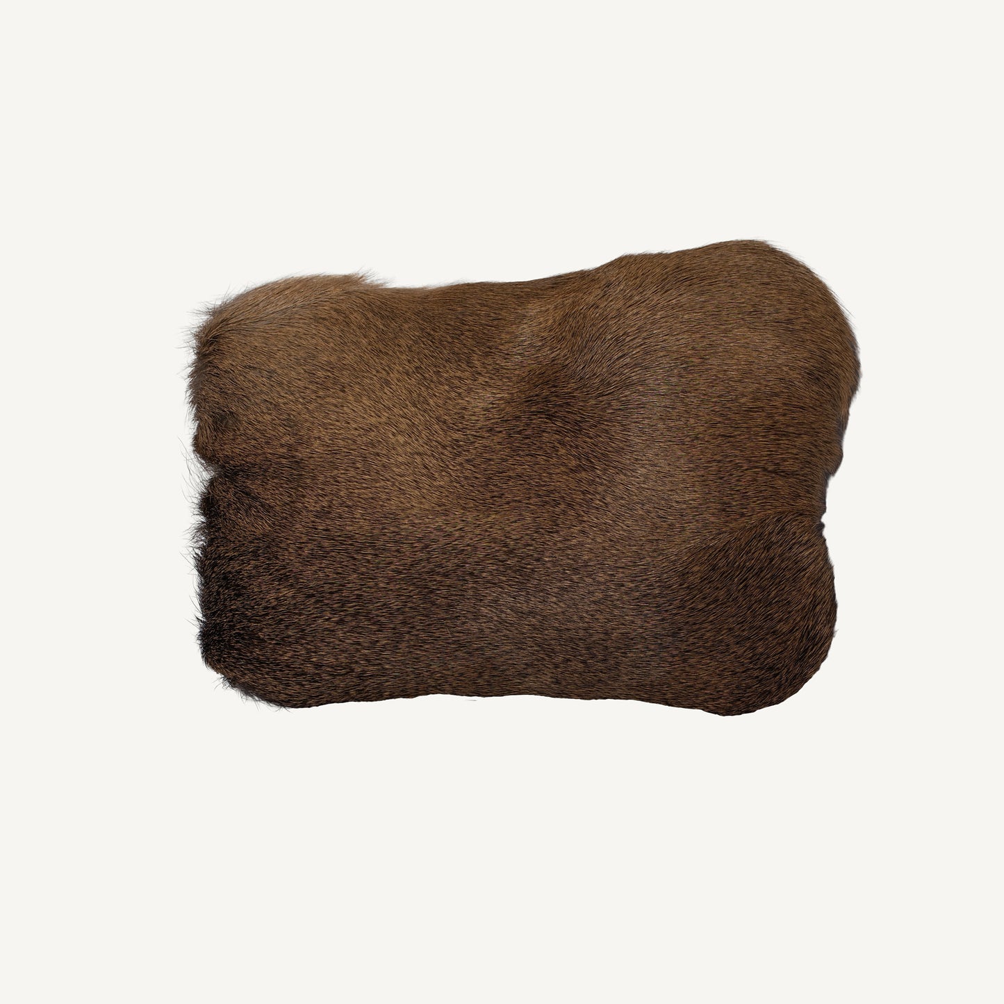 Hair-On Whitetail Deer Hide Lumbar Pillow - Filled