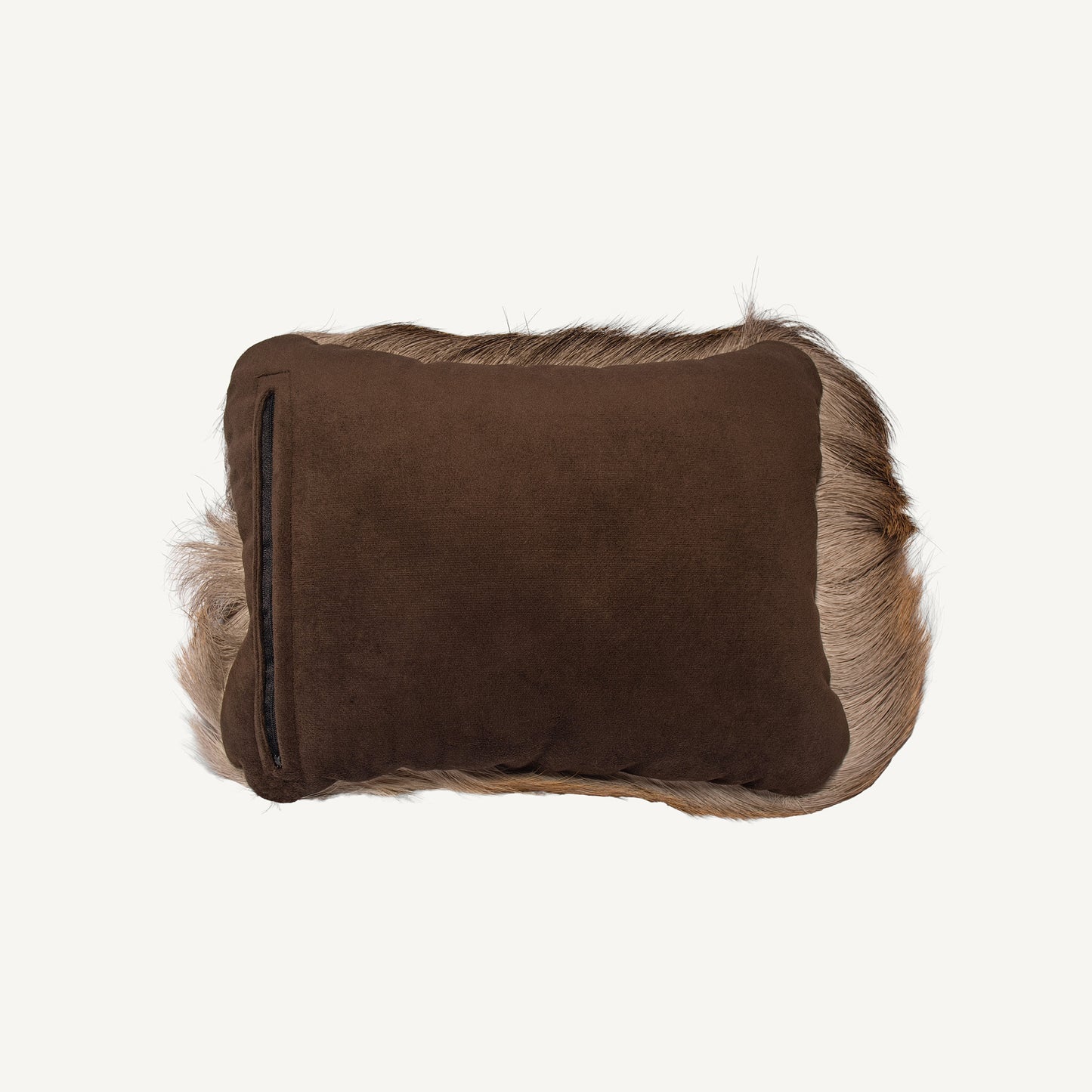 Hair-On Whitetail Deer Hide Lumbar Pillow - Filled