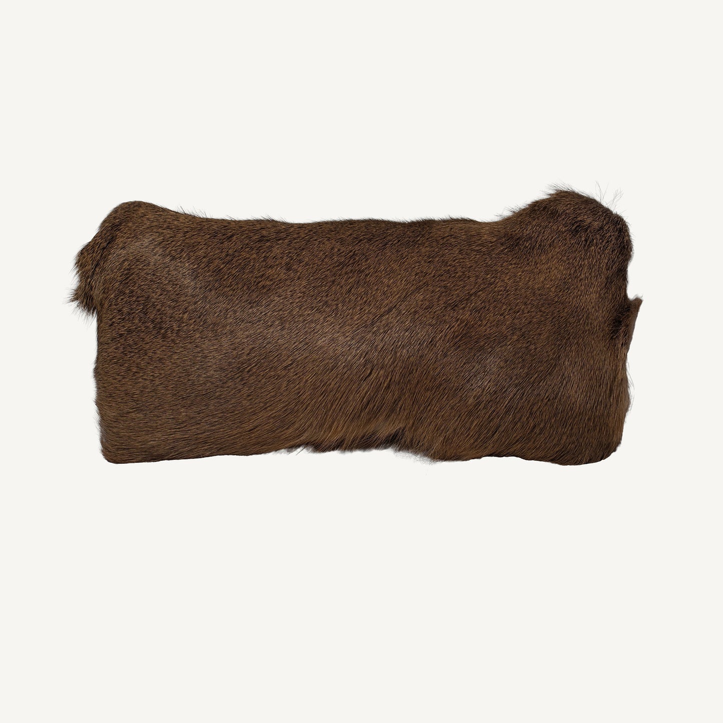 Hair-On Whitetail Deer Hide Lumbar Pillow - Filled