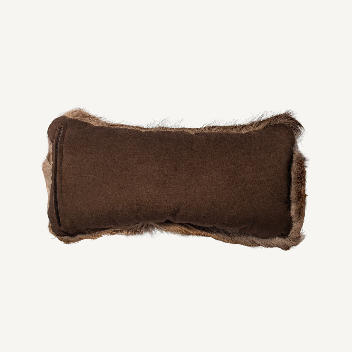 Hair-On Whitetail Deer Hide Lumbar Pillow - Filled