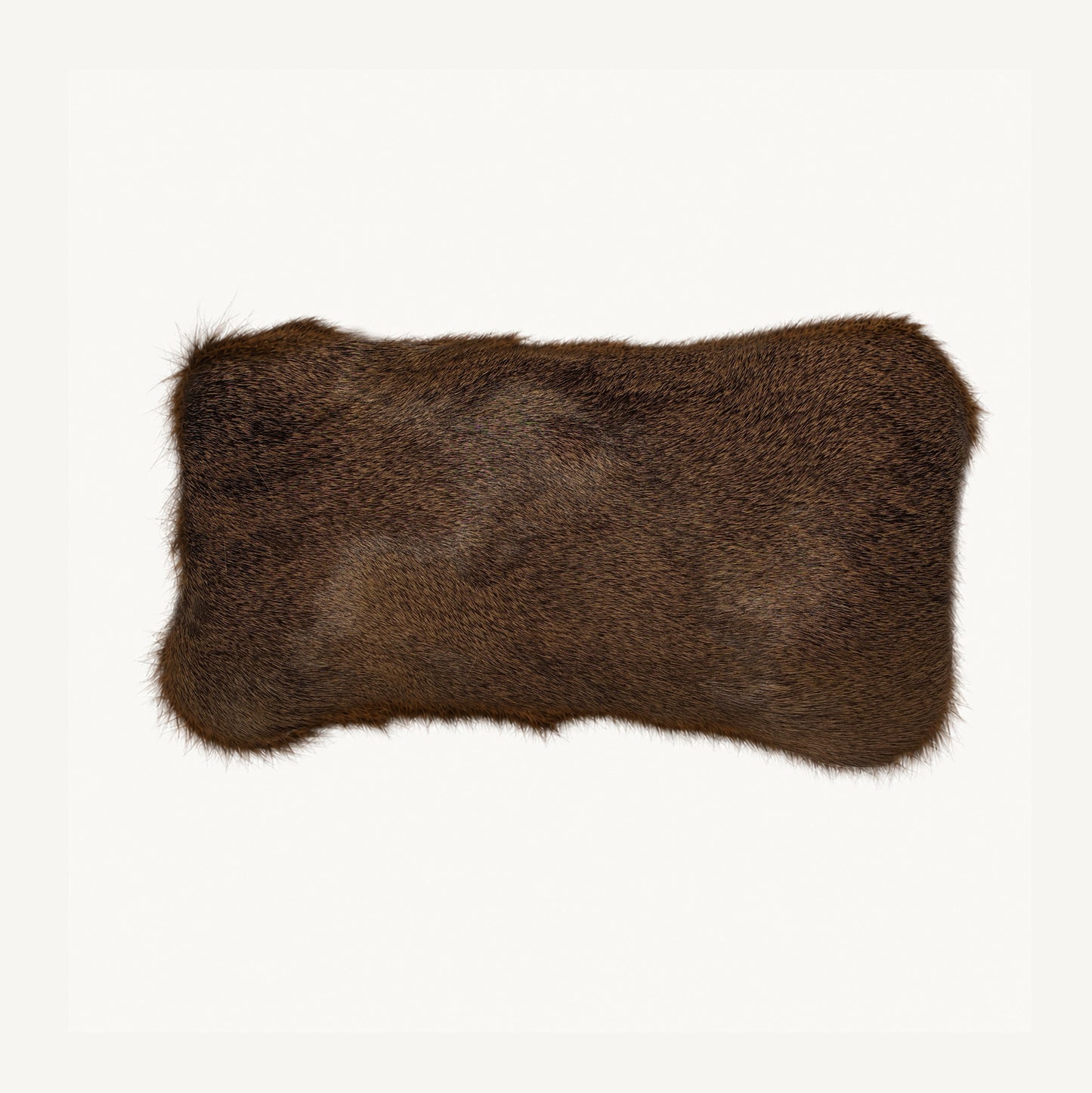 Hair-On Whitetail Deer Hide Lumbar Pillow - Filled