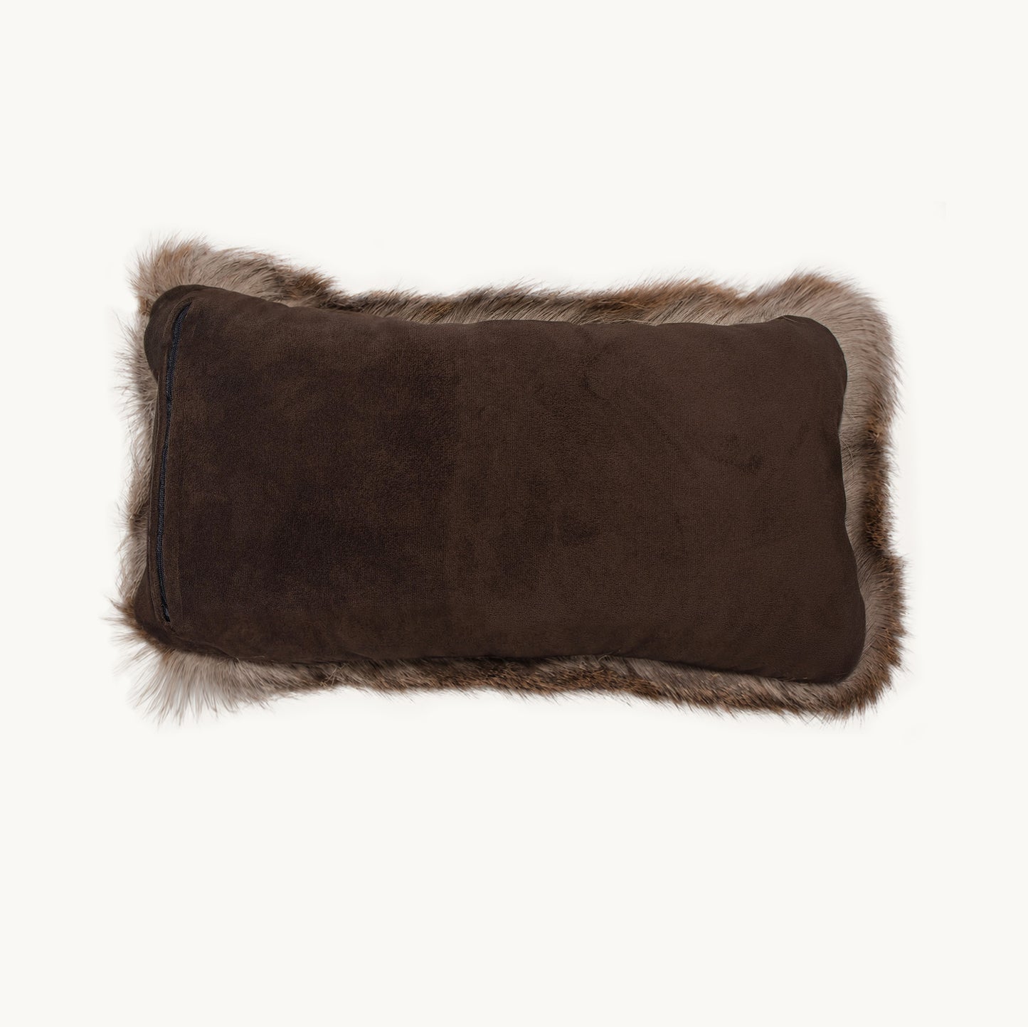 Hair-On Whitetail Deer Hide Lumbar Pillow - Filled